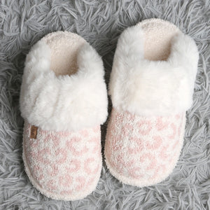Leopard Fur Slippers