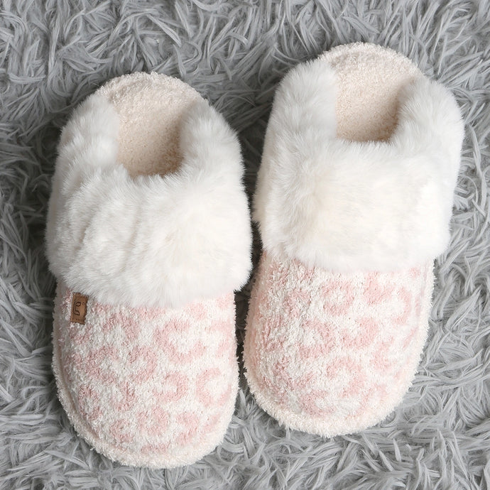Leopard Fur Slippers