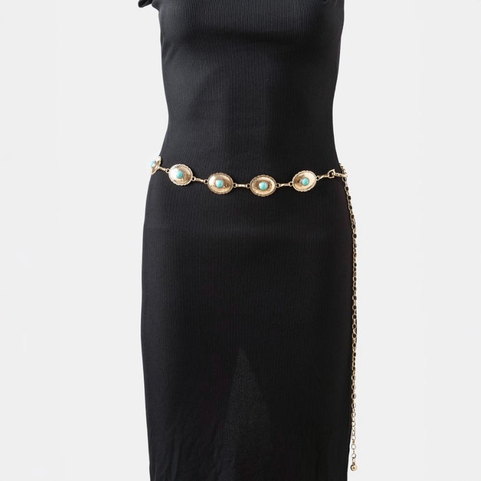 Kelly Chain Belt-Gold