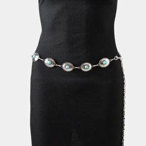 Kelly Chain Belt-Silver