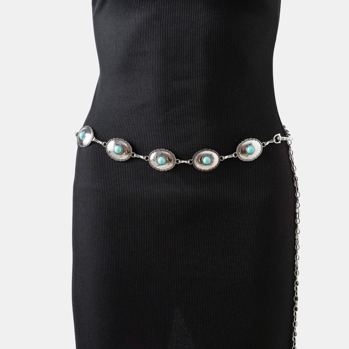 Kelly Chain Belt-Silver