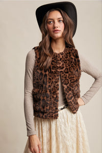 Loretta Leopard Vest