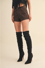 Lily Leopard Denim Shorts