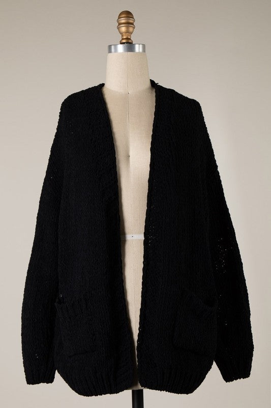 FINAL SALE Tristan Cardigan-Black