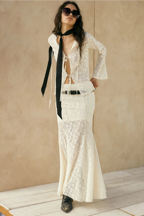 Junie Maxi Skirt-Cream