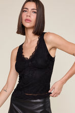 Tana Lace Tank-Black