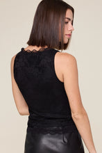 Tana Lace Tank-Black