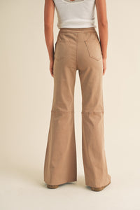 Wren Flared Pants-Mocha