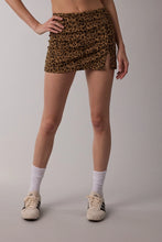 Christi Leopard Skort-Camel