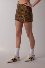 Christi Leopard Skort-Camel