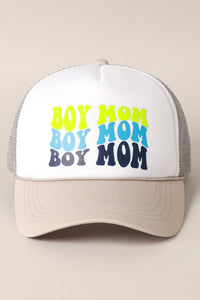 Boy Mom Hat-Grey