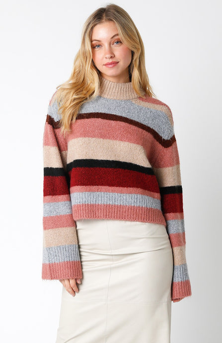 Chiara Sweater-Red Combo