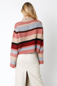 Chiara Sweater-Red Combo