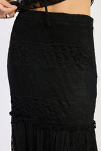 Julia Lace Skirt-Black
