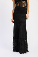 Julia Lace Skirt-Black