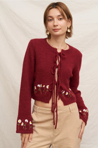 Greta Flower Cardigan