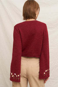 Greta Flower Cardigan