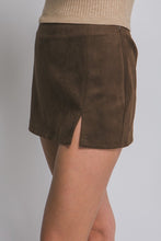 Susan Suede Skort-Brown