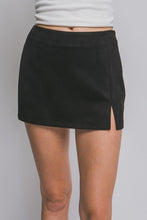 Susan Suede Skort-Black