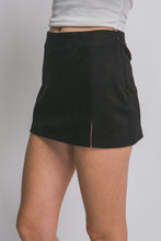 Susan Suede Skort-Black