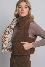 Tara Reversible Vest-Brown