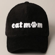 Cat Mom Corduroy Cap