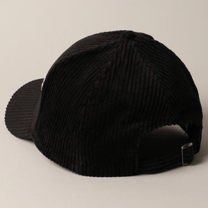 Cat Mom Corduroy Cap