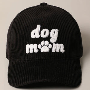 Dog Mom Corduroy Cap