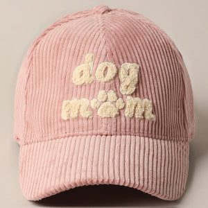 Dog Mom Corduroy Cap
