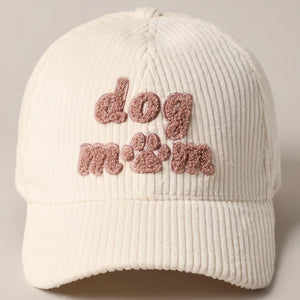 Dog Mom Corduroy Cap