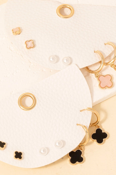 Clover Earrings Set