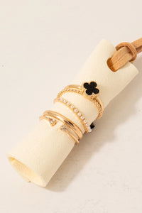 Clover Ring Set