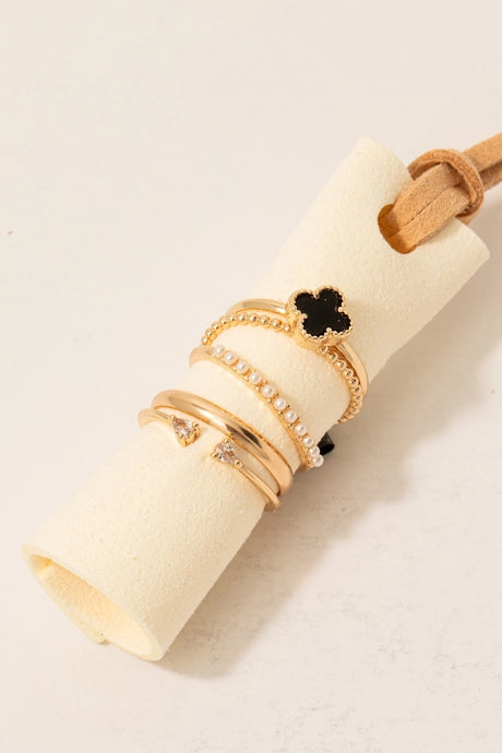 Clover Ring Set