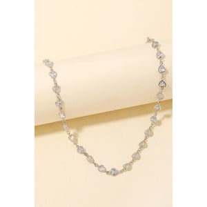 Harley Heart Necklace-Silver
