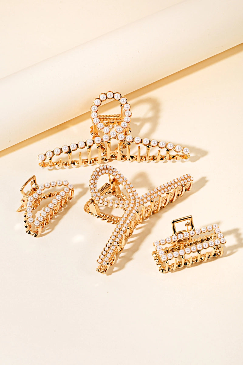 Pearl Claw Clip Set