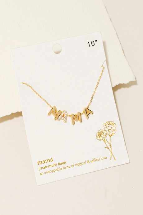 Mama Force Necklace-Gold