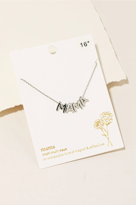 Mama Force Necklace-Silver