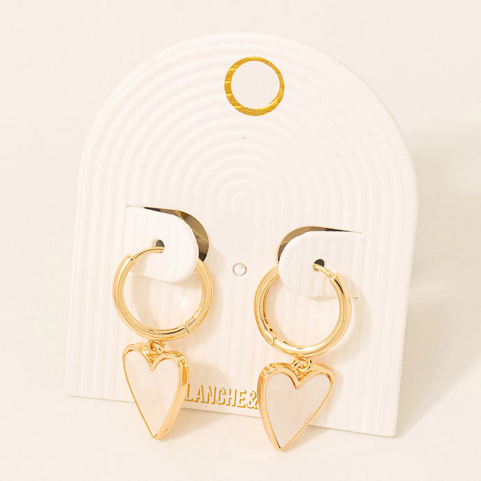 Holly Heart Earrings
