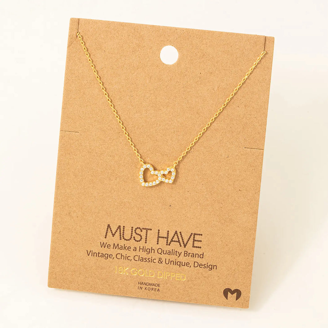 Double Heart Necklace