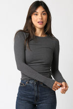 Abbey Top-Charcoal