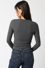 Abbey Top-Charcoal
