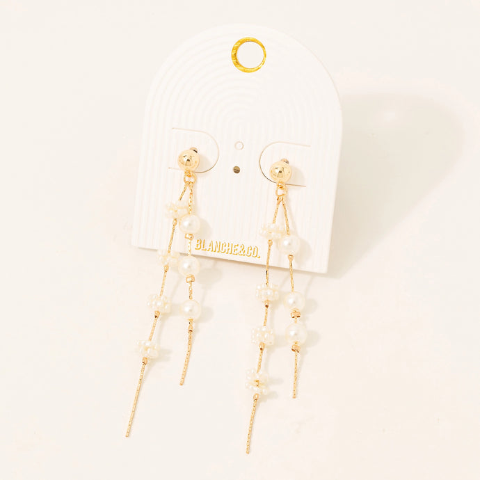 Pearl Chain Earrings