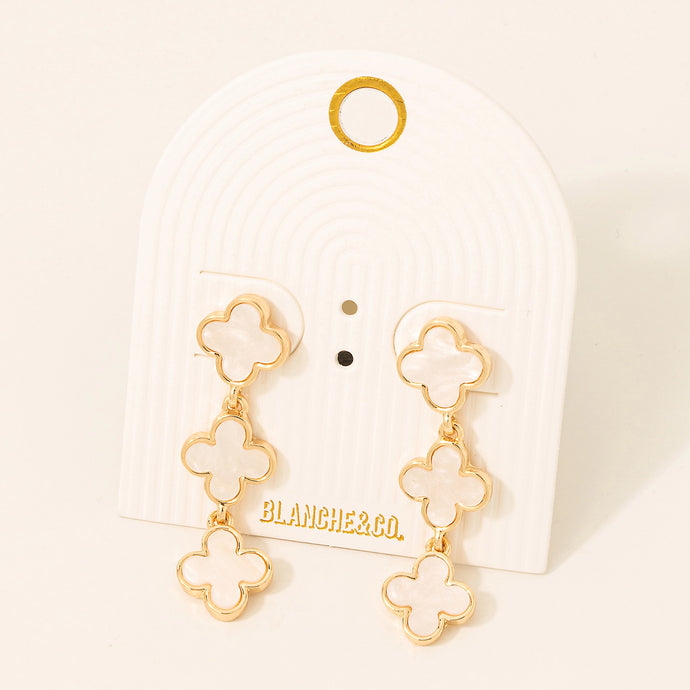 Triple Clover Earrings