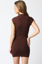Riley Mini Dress-Brown