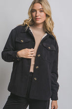 Jenna Corduroy Jacket-Black