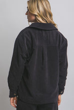 Jenna Corduroy Jacket-Black