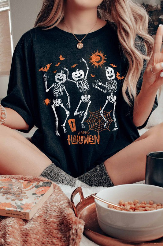 Happy Halloween Tee-Black