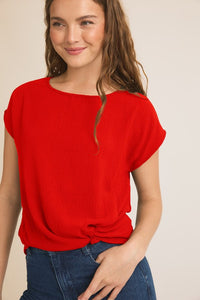 FINAL SALE Patricia Top-Red