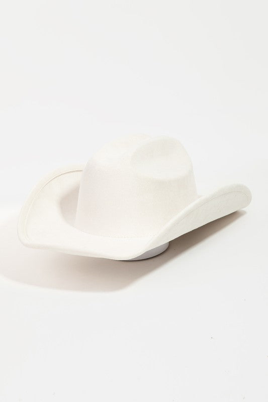 Solid Cowboy Hat-Ivory