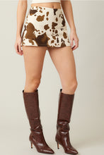 Cow Print Skort